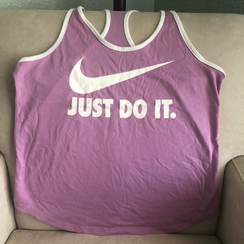 Nike dri-fit lavender racer back tank